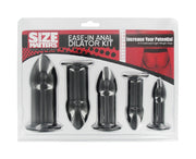 Size Matters Ease-In Anal Dilator Kit, Black