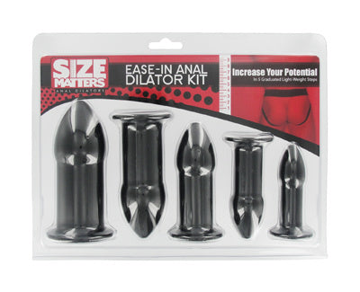 Size Matters Ease-In Anal Dilator Kit, Black