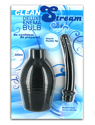 CleanStream Deluxe Enema Bulb, Black