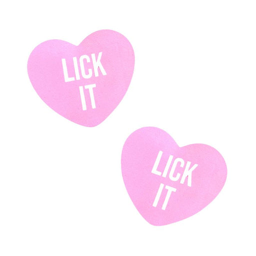 Neva Nude "Lick It Love" Heart Pasties, Pink
