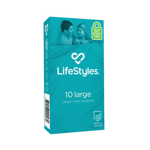 LifeStyles Large Condoms, 10-pack