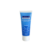 A tube of Four Seasons Water Based Personal Lubricant with a blue and white label.