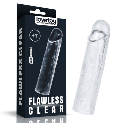 Lovetoy Clear Penis Extender Sleeve Plus 1in
