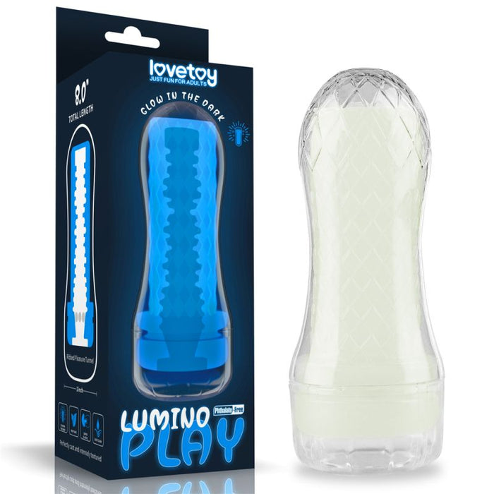 Lovetoy Lumino Play Ribbed Masturbator