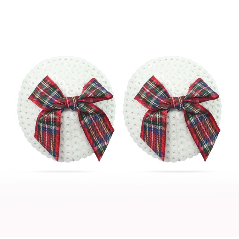 Lovetoy Reusable Sequin Round Nipple Pasties, White