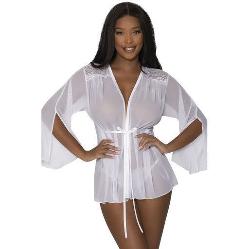 Flowing Short Robe, S/M, L/XL, Queen - Exposed