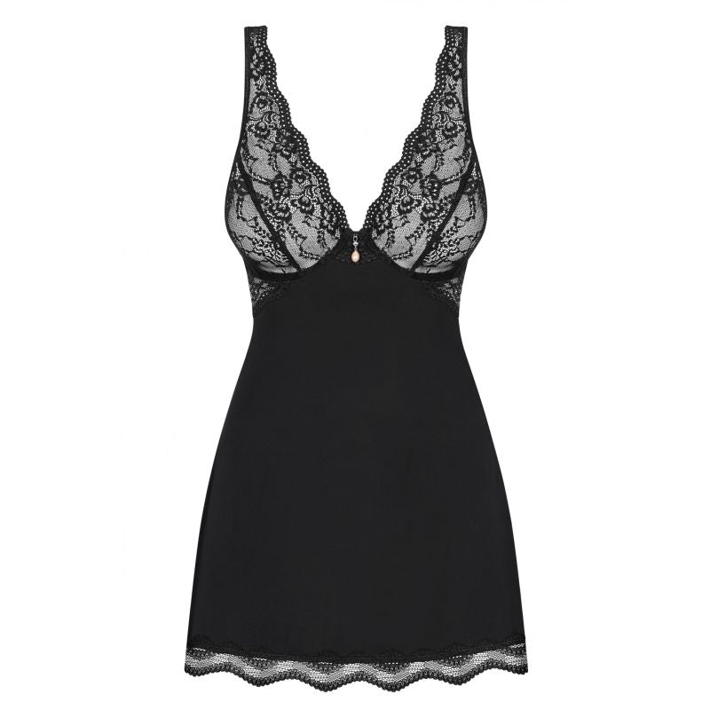 Luvae Babydoll, Black, S/M, L/XL - Obsessive Lingerie
