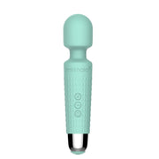 Vertical shot of Shibari Mini Halo Wireless Wand 20X Minty Green