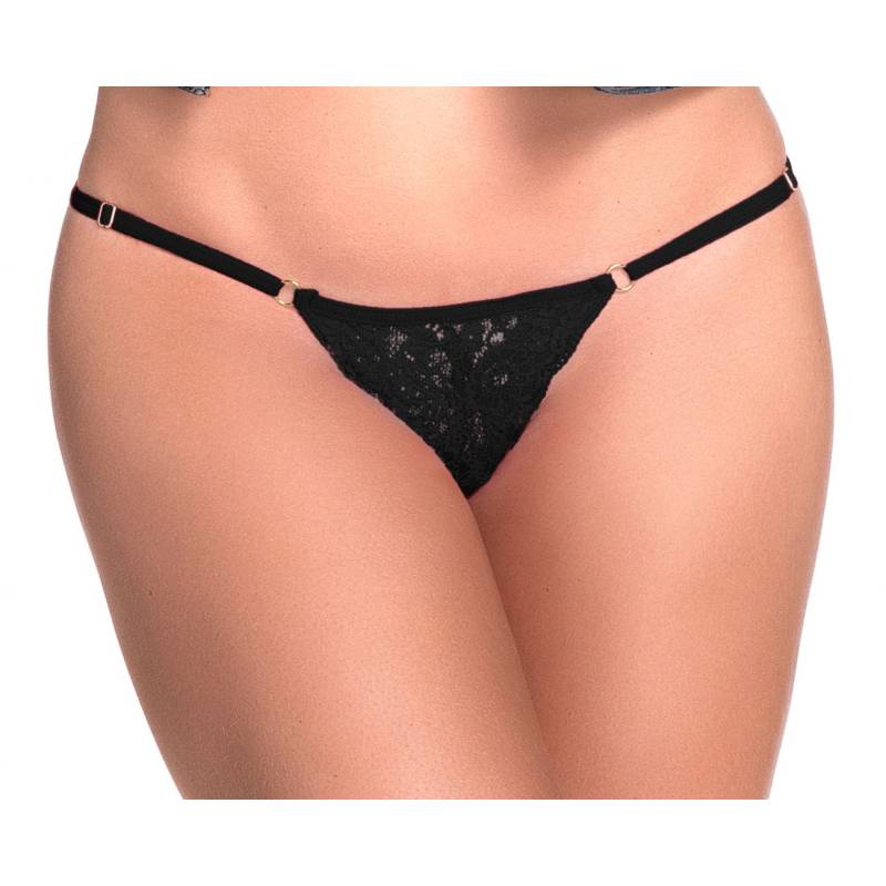 Mapale Lingerie Lace Keyhole Panties Black, Red S/M, M/L
