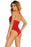 Sunspice Lingerie Ashley Teddy Lace Red
