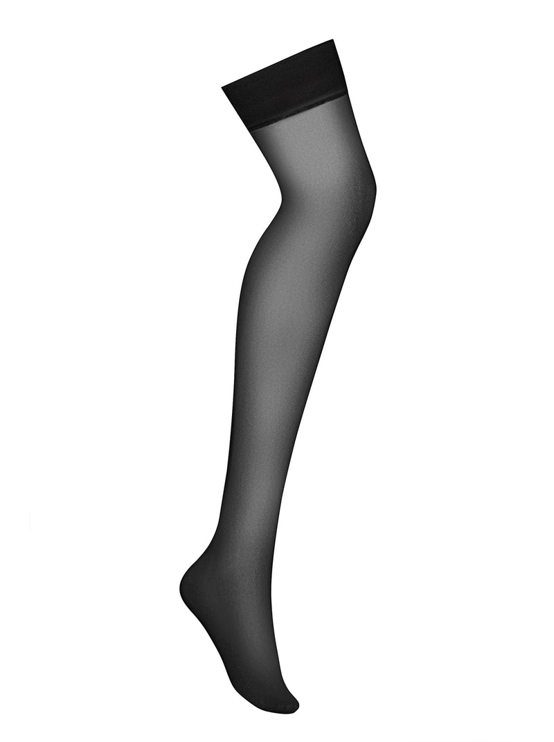 Sheer Stockings S800 Black - Obsessive Lingerie