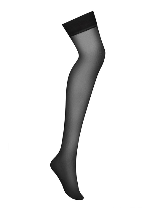 Sheer Stockings S800 Black - Obsessive Lingerie