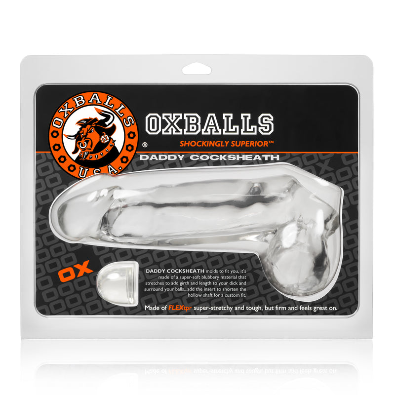 OxBalls Daddy Cocksheath with Balls, Clear