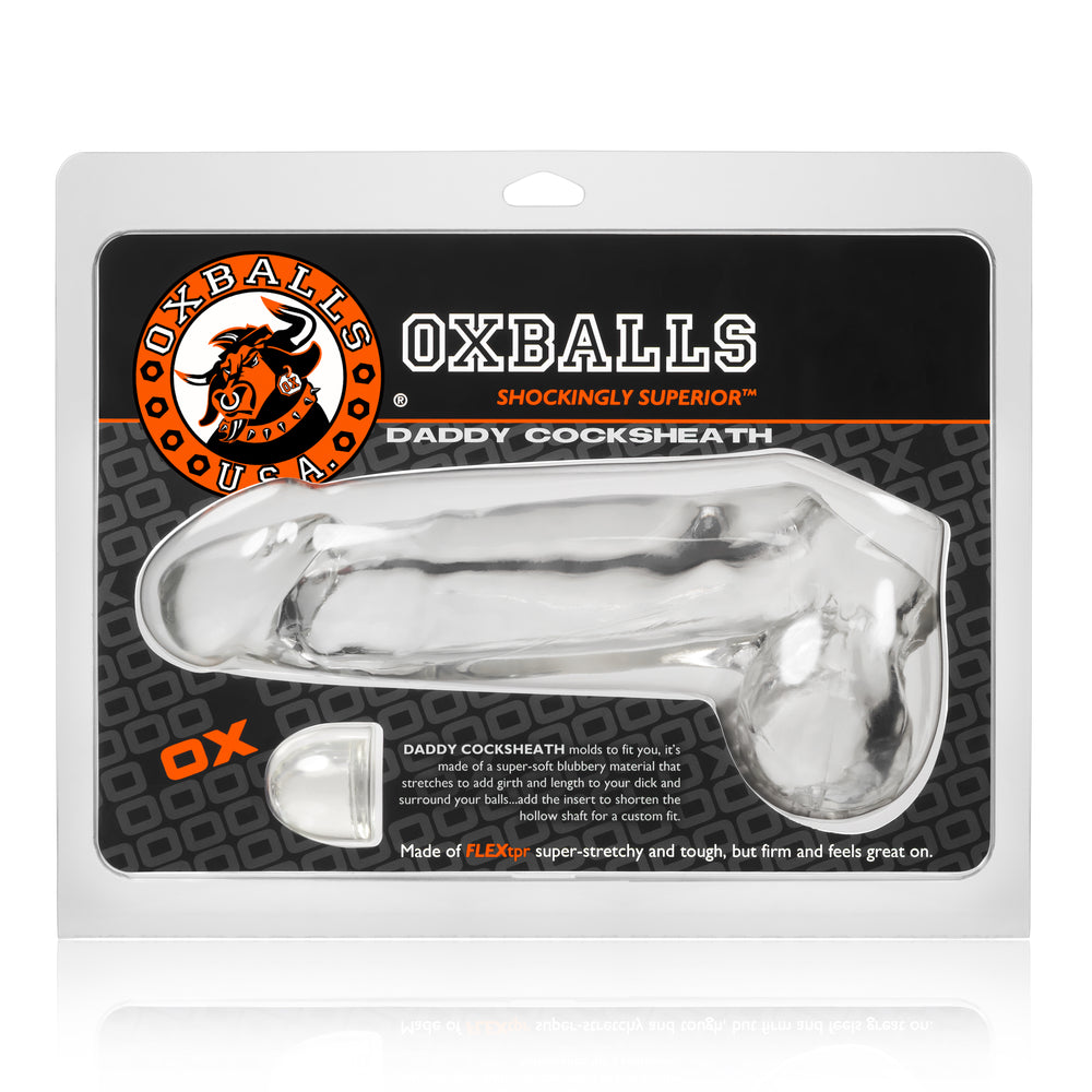 OxBalls Daddy Cocksheath with Balls, Clear