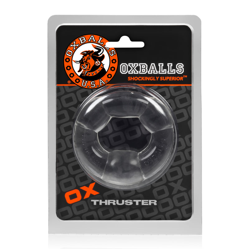 OxBalls Thruster Cockring, Clear/Black
