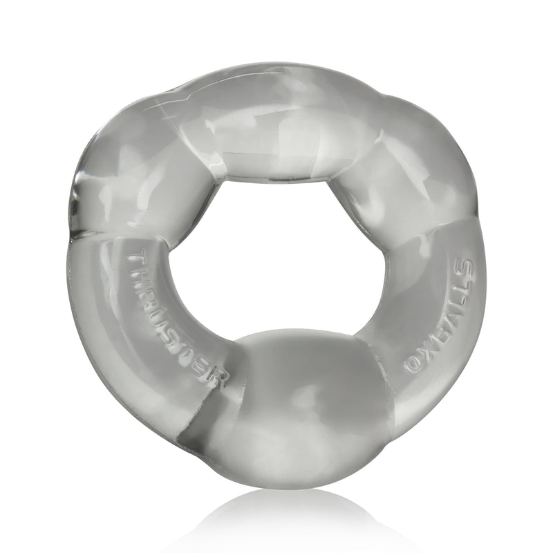 OxBalls Thruster Cockring, Clear/Black