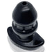 OxBalls DrainO Flow Thru Buttplug, Snmall, Black