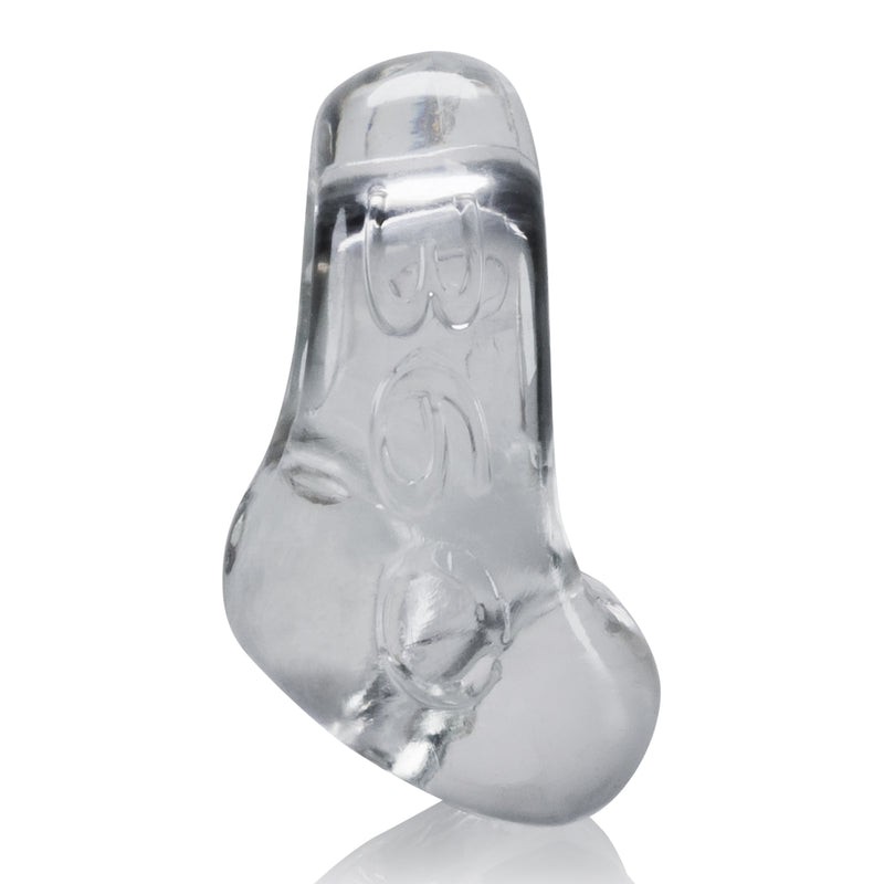 OxBalls 360 Cockring And Ballsling, Black/Clear