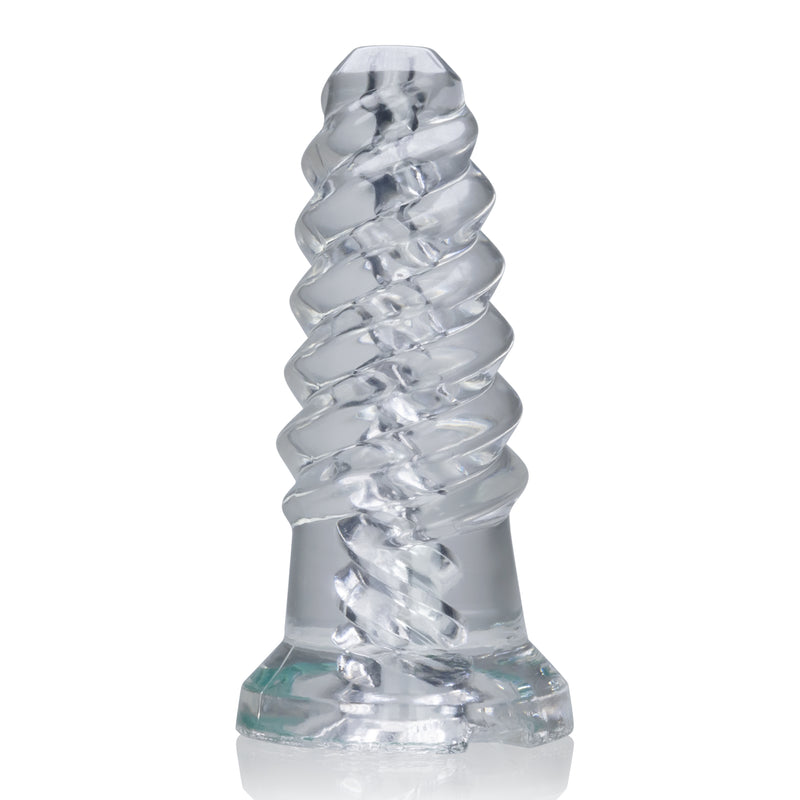 OxBalls ScrewD Super Squish Corkscrew Jackoff Toy, Clear