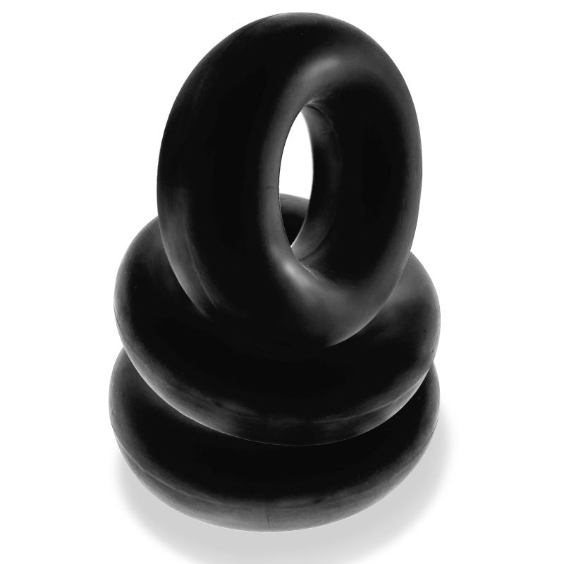 OxBalls Fat Willy 3 Pc Jumbo Cockrings Black