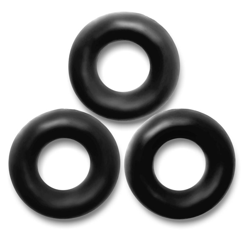 OxBalls Fat Willy 3 Pc Jumbo Cockrings Black