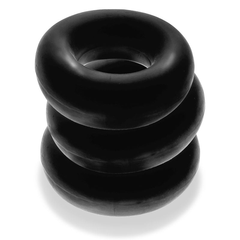 OxBalls Fat Willy 3 Pc Jumbo Cockrings Black