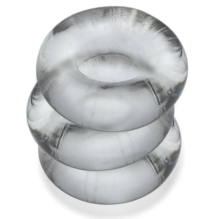 OxBalls Fat Willy Jumbo Cockrings, 3-Pack, One Size, Clear