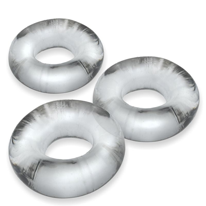 OxBalls Fat Willy Jumbo Cockrings, 3-Pack, One Size, Clear