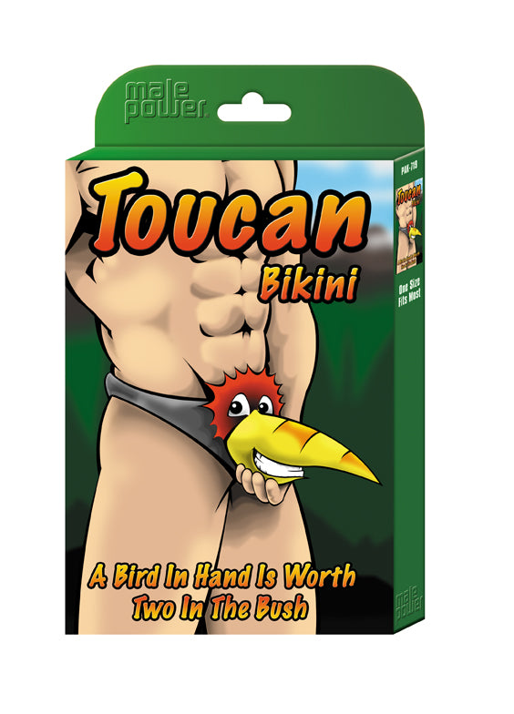 Male Power Toucan Bikini Novelty Underwear Black, O/S