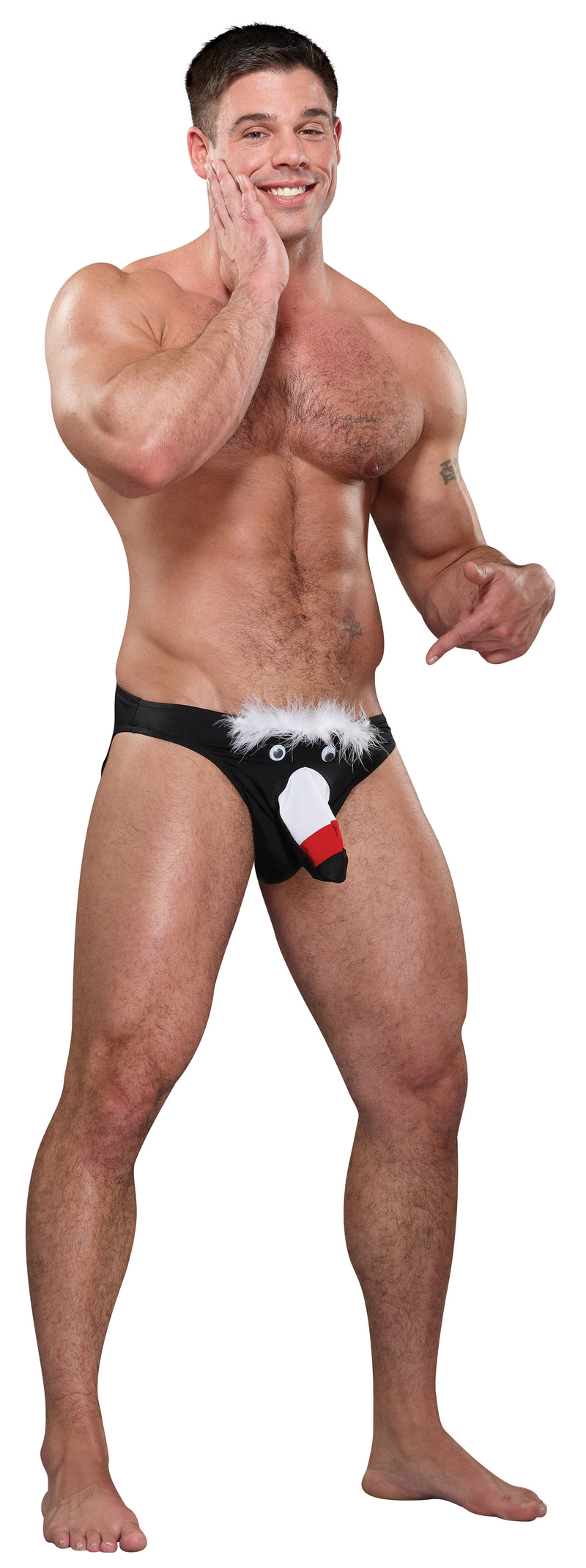 Male Power Toucan Bikini Novelty Underwear Black, O/S