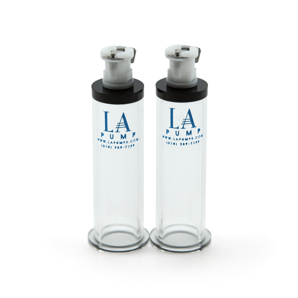 LA Pump Nipple Enlargement Cylinders, 1.57cm, Clear
