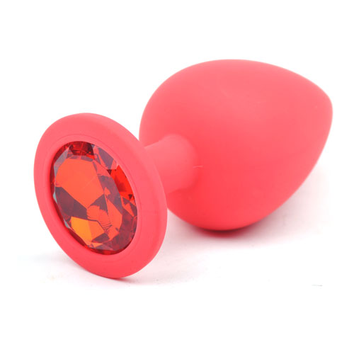 Daytona Silicone Anal Plug Large with Diamond