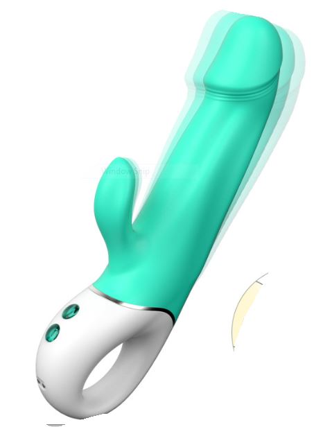 S-Hande Wave Rabbit Vibrator, Teal