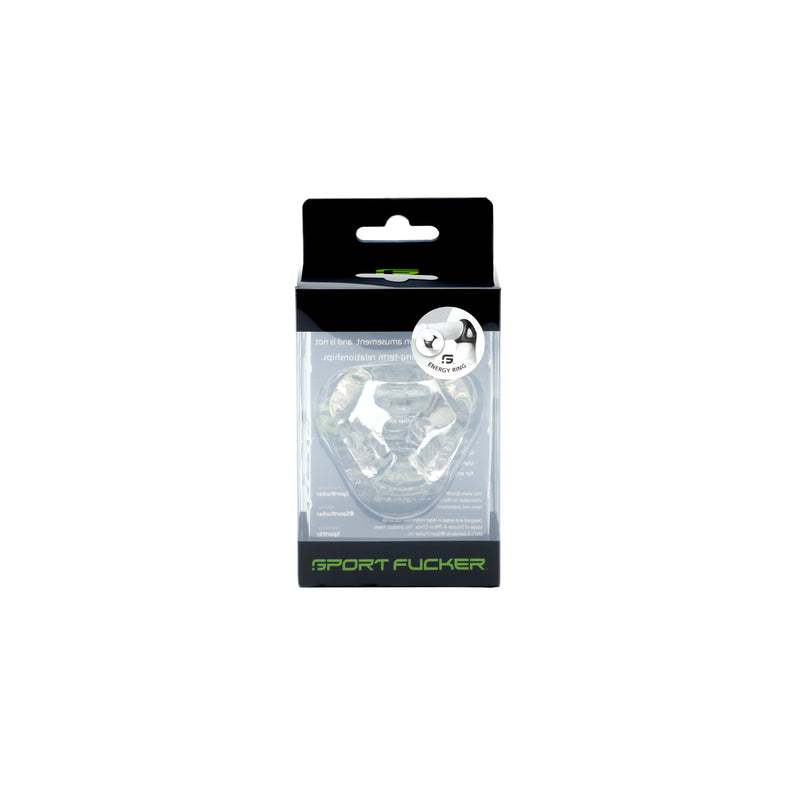 Sport Fucker Energy Ring Cockring, Red/Clear/Black