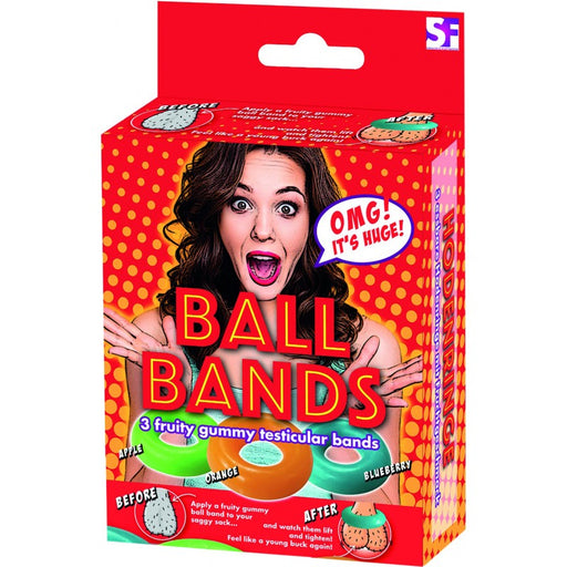 Ball Bands Gummy Cock Rings, 3-pack