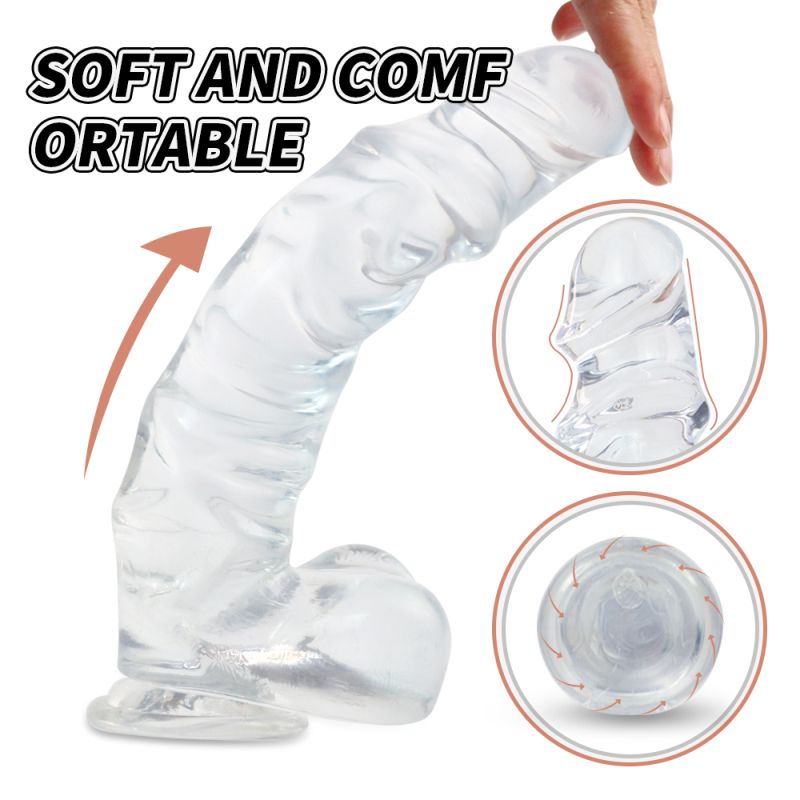 Kennard Dong with Balls Clear Large (25cm length)
