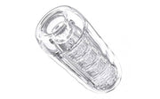 S-Hande Elite Space Capsule Hand Stroker, Clear