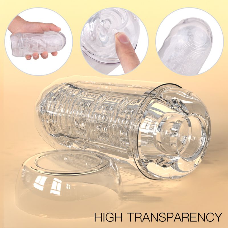 S-Hande Elite Space Capsule Hand Stroker, Clear