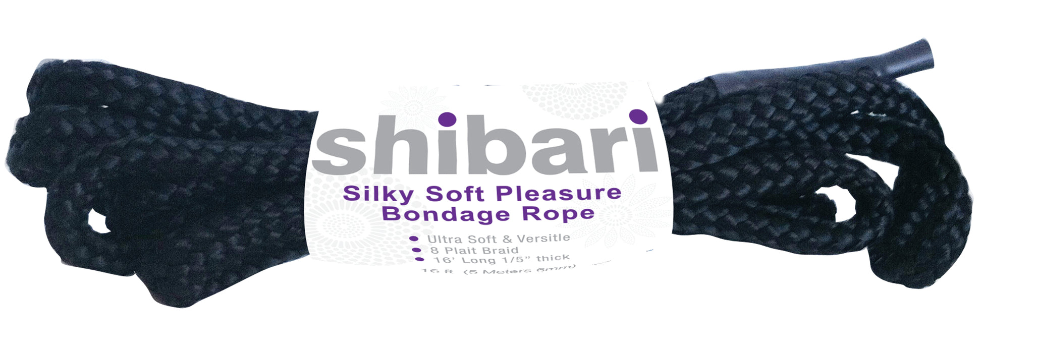 Shibari Silky Soft Bondage Rope, 5m, Black