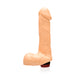 Kokos VIbrating Cock w/ Balls, 7in/18cm, Vanilla