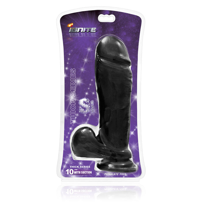 Ignite Thick Cock w/ Balls and Suction 10in