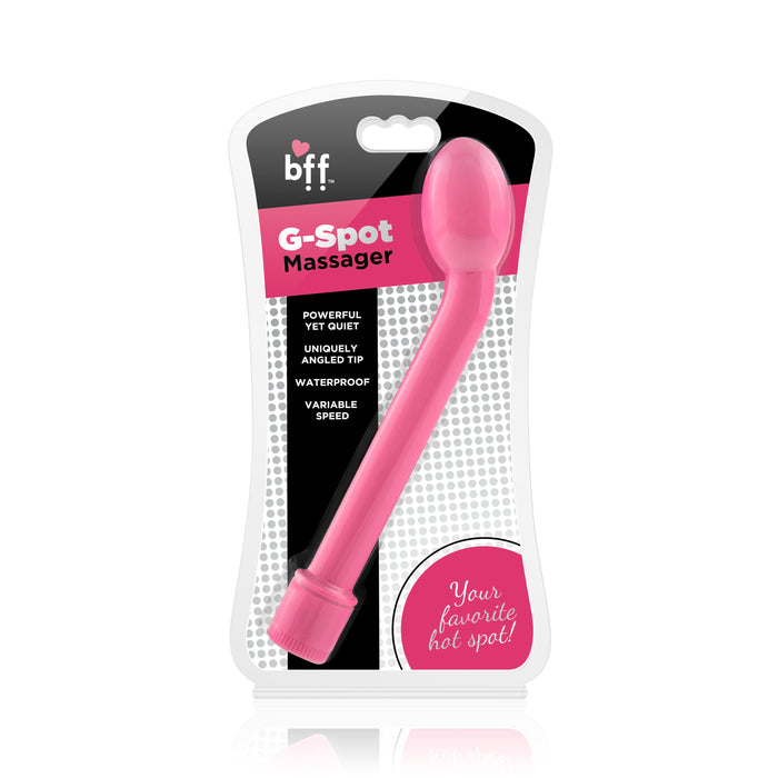 Ignite BFF Curved G Spot Massager, 8"/20.5cm, Pink