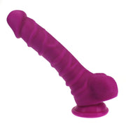 X-MEN Realistic Dildo, Ridged Shaft w Balls, 22cm, PInk