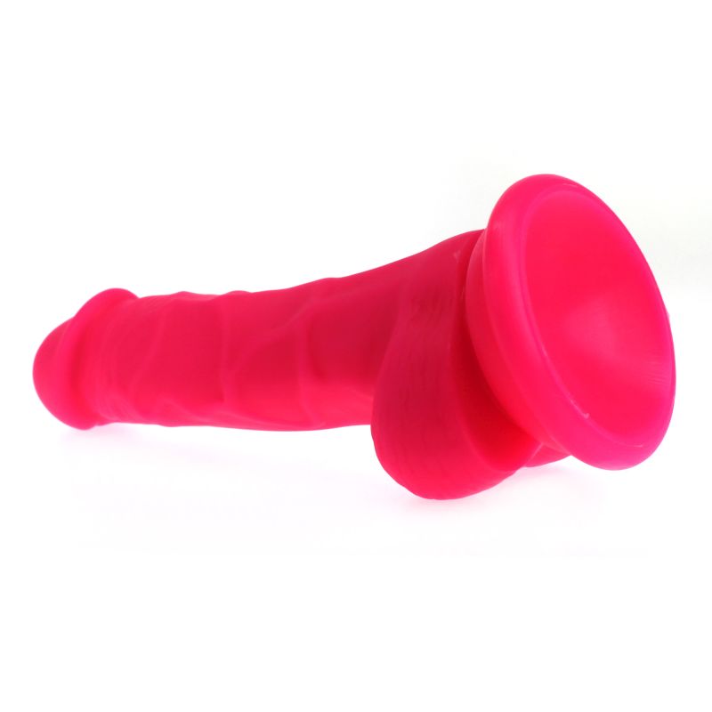 X-MEN Realistic Dildo Veined Shaft w Balls Pink 17cm