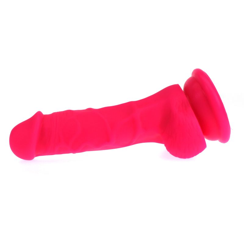 X-MEN Realistic Dildo Veined Shaft w Balls Pink 17cm