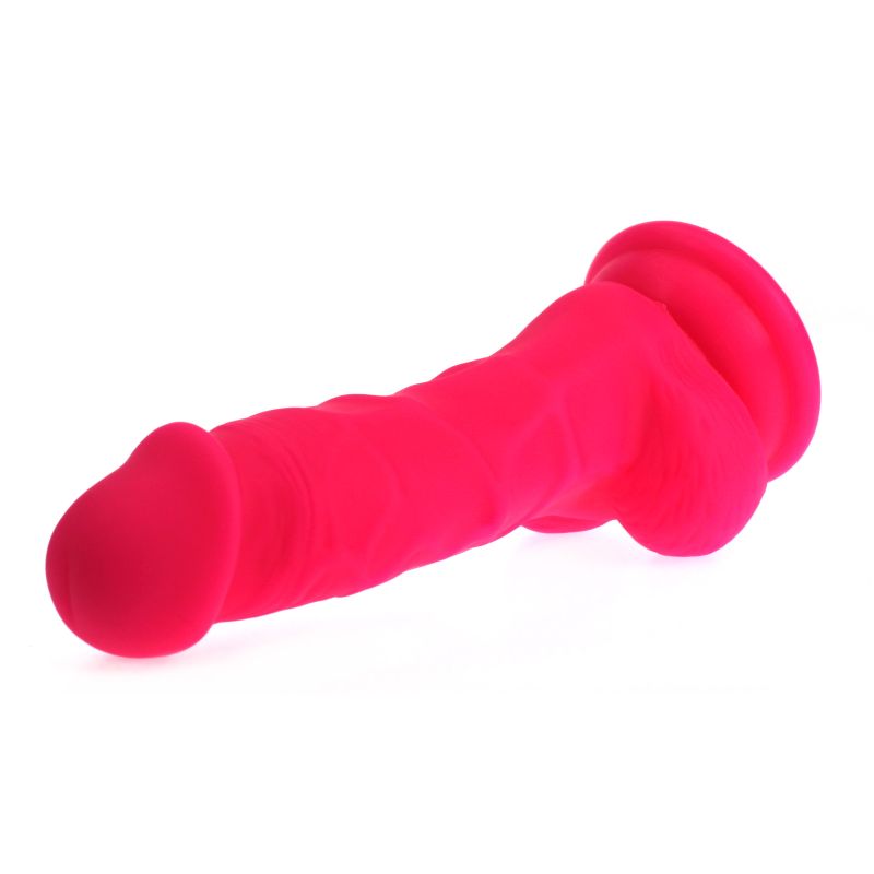 X-MEN Realistic Dildo Veined Shaft w Balls Pink 17cm