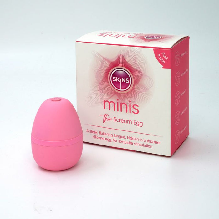 Skins Minis - The Scream Egg Rechargeable Stimulator Pink