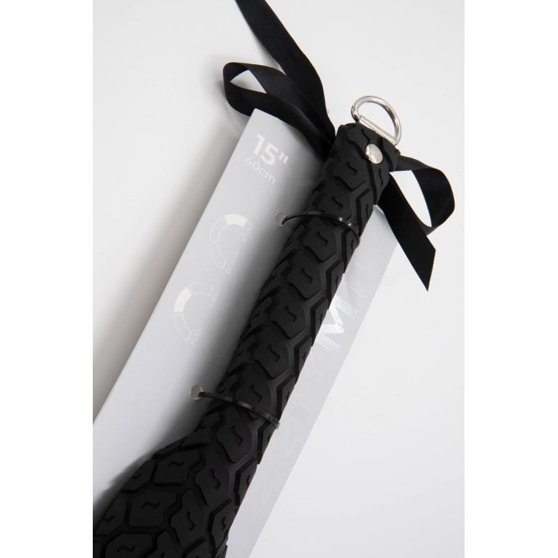 Sei Meo Tyre Textured Spanking Paddle. Large, Black