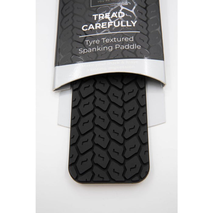 Sei Meo Tyre Textured Spanking Paddle. Large, Black