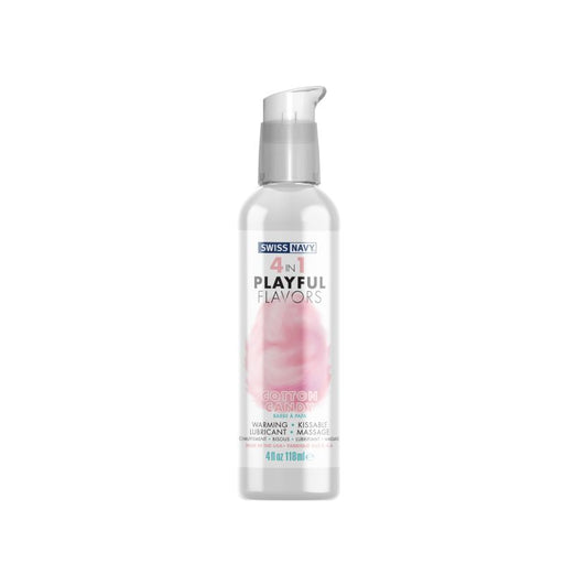 Pump cap bottle. Playful Flavours 4-in-1 Lubricant Cotton Candy Delight 118ml